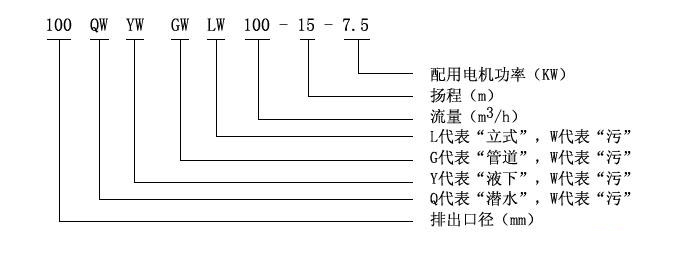 LW型直立式无堵塞好色视频TV黄APP型号意义